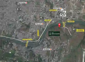 Purva Emerald Bay location map, Mundhwa, Pune
